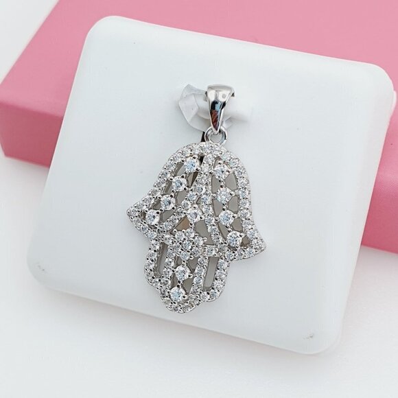 "925 Sterling Silver Cubic Zirconia Pendant, U19254467 - Picture 4 of 11